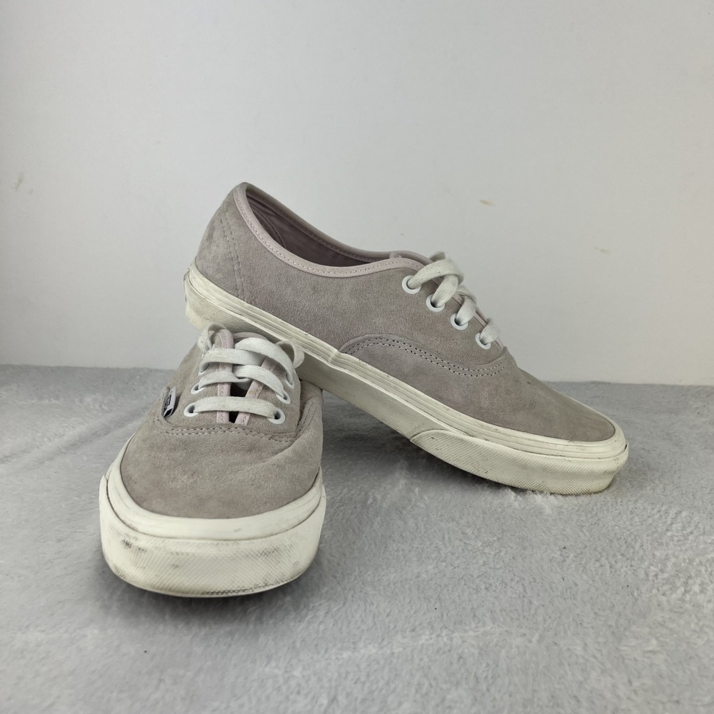 Vans Authentic HeiQ Eco Dry Mens 6 Womens 7.5 Pink Suede Water Repellent Sneaker